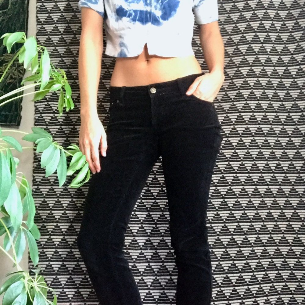 🪲3/30$ Black velvet lo-rise